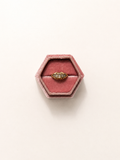 Vintage 18ct gold diamond boat ring elongated setting – 375 Vintage