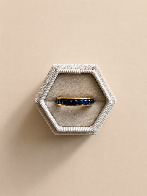 18ct sapphire full eternity band | 375 Vintage