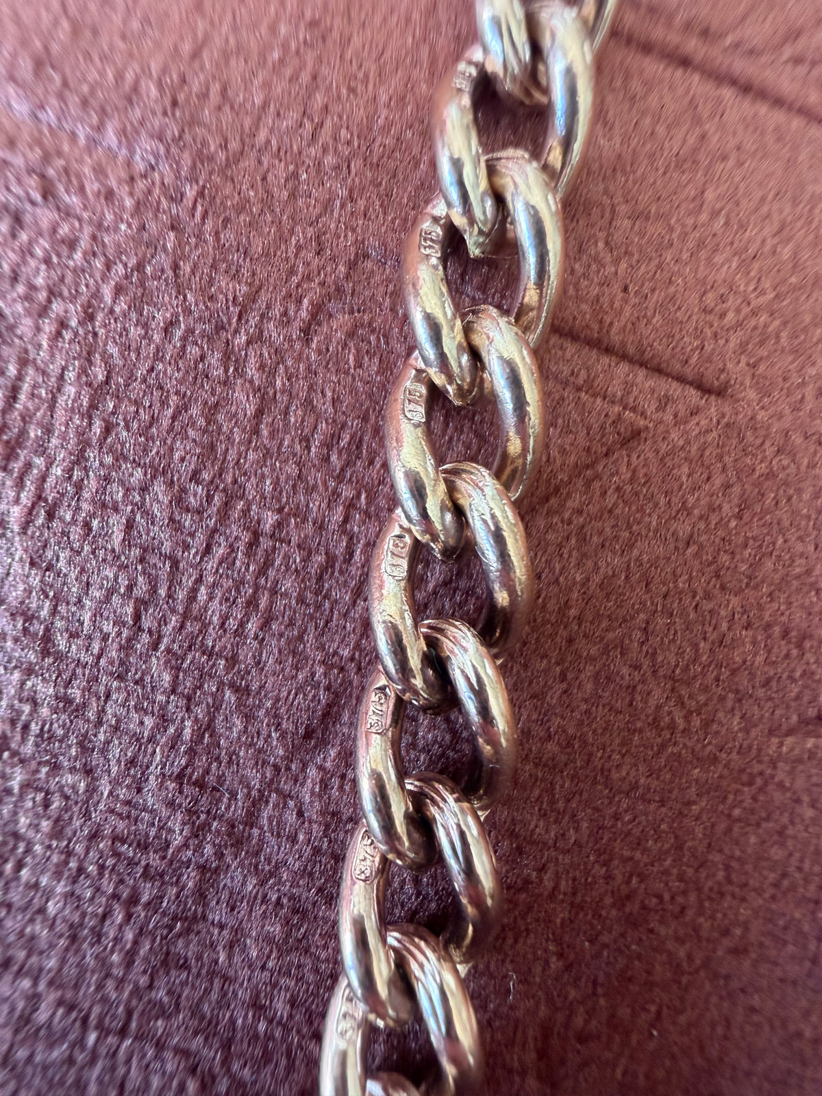 9ct Rose Gold Original Albert Chain Bracelet
