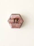 9ct Yellow Gold Ruby and Diamond Half Huggies