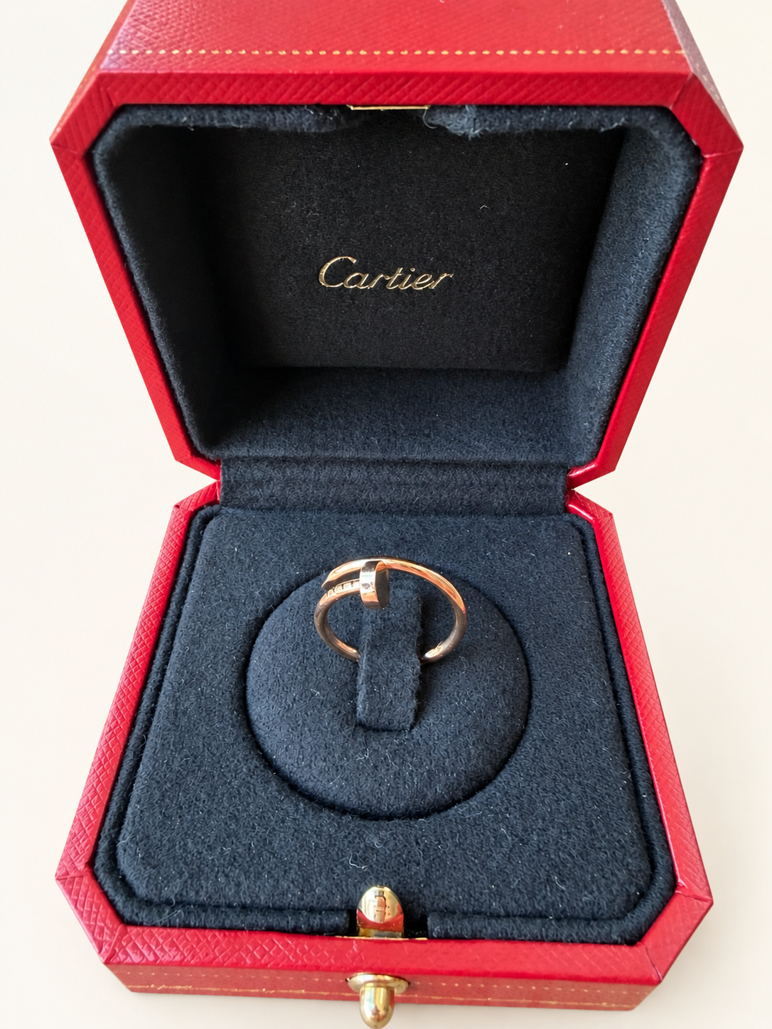 Cartier 18ct Rose Gold Juste in Clou Ring