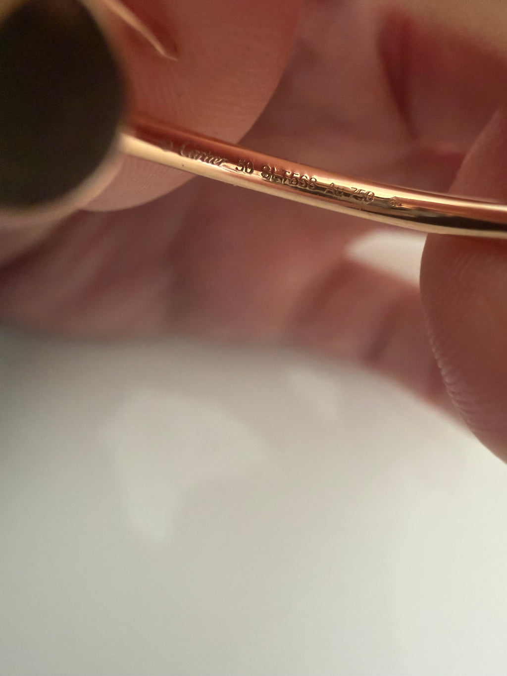 Cartier 18ct Rose Gold Juste in Clou Ring