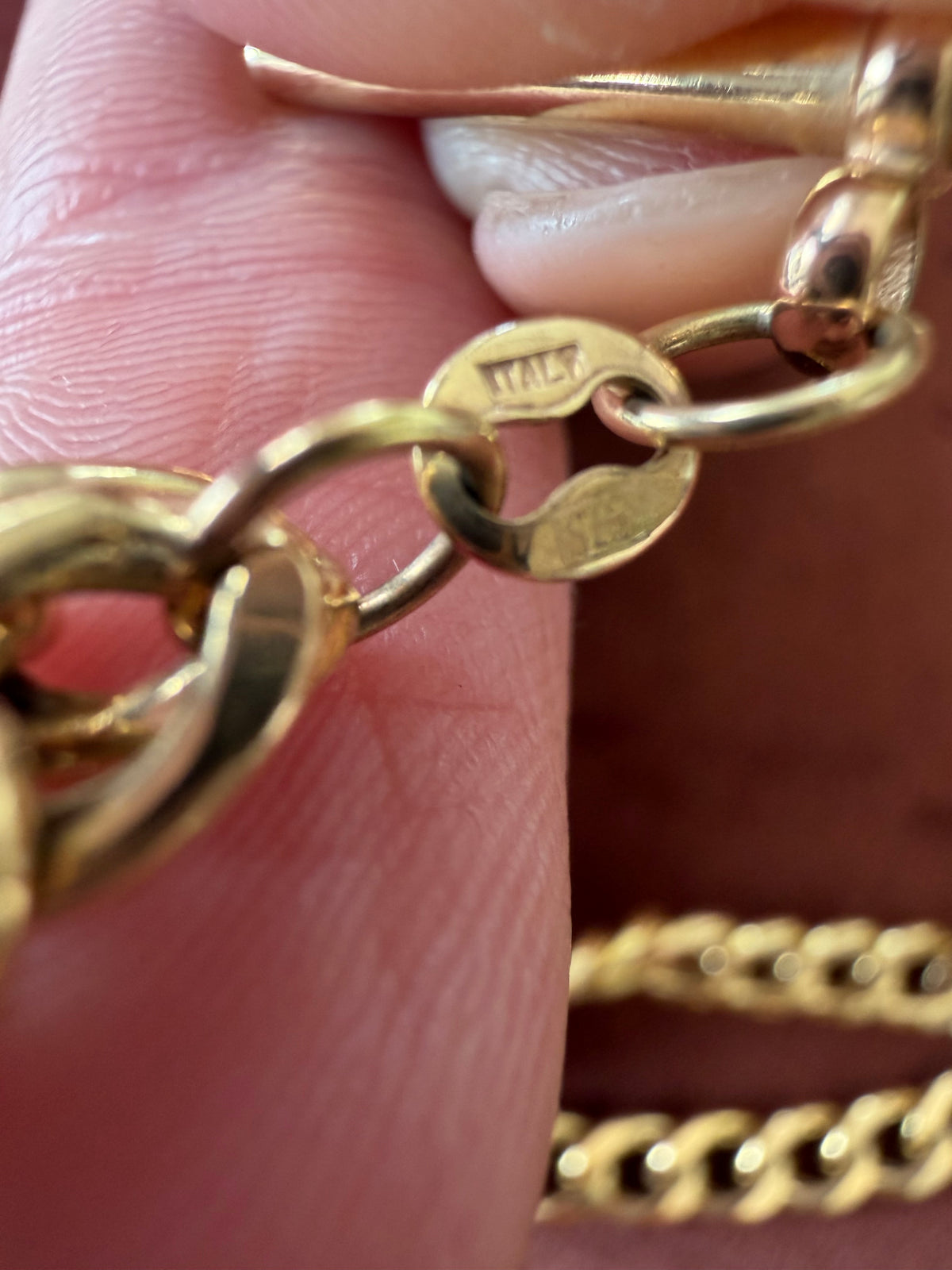 9ct Yellow Gold Albert Style Chain Necklace 18 inches