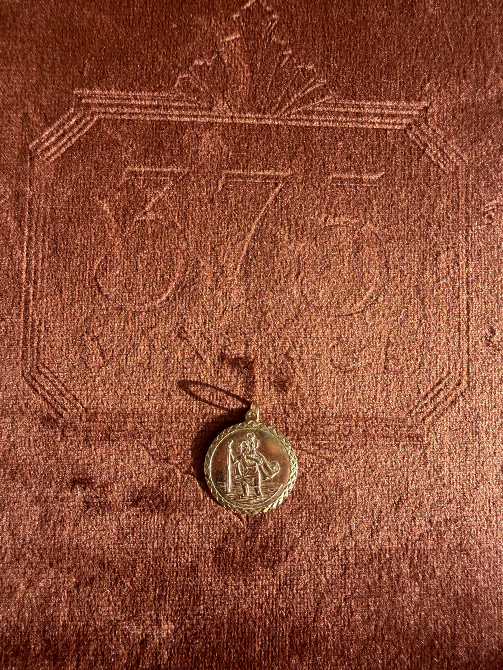 9ct Yellow Gold St Christopher Pendant
