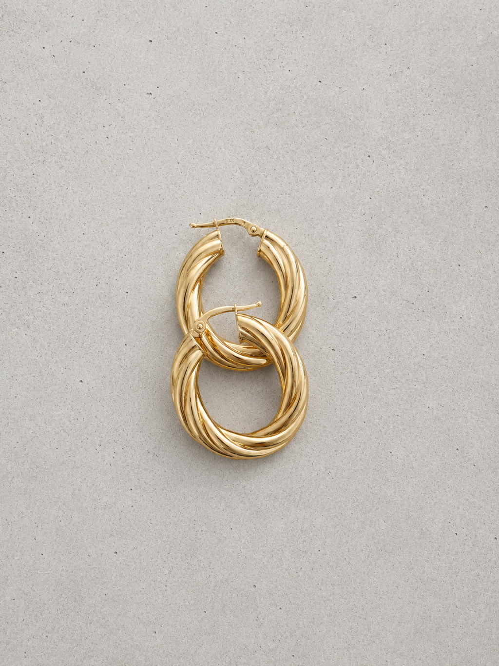 9ct gold hoop earrings – 375 Vintage