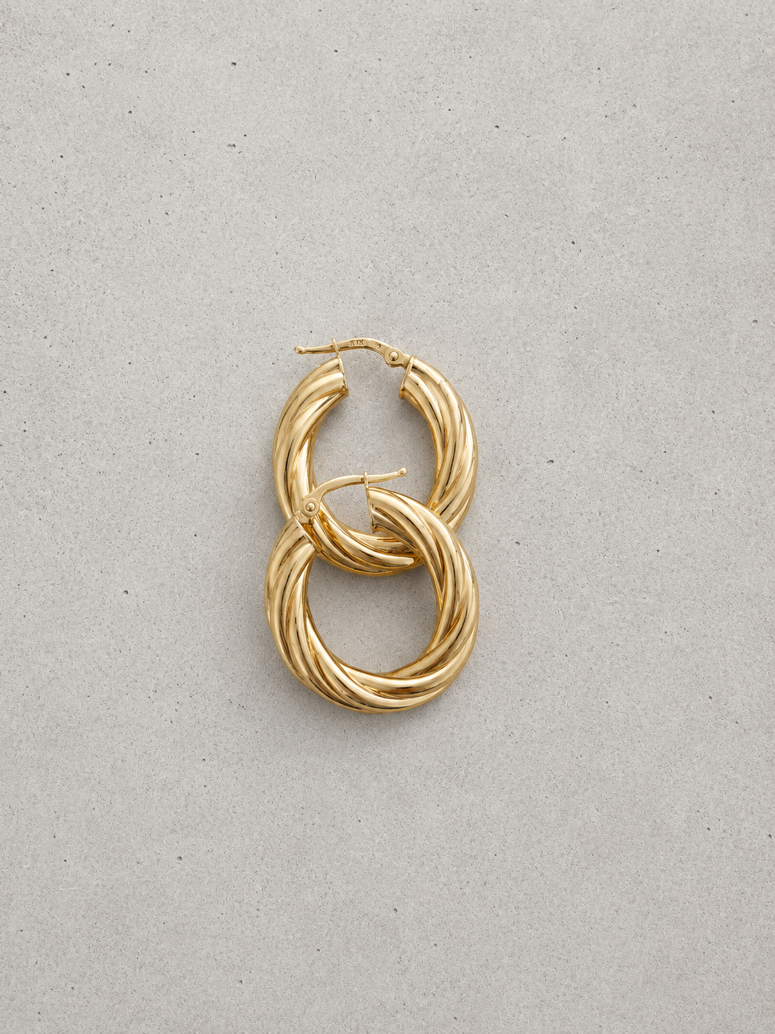 9ct gold hoop earrings – 375 Vintage