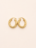 9ct gold hoop earrings – 375 Vintage