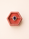 18ct Yellow Gold Amethyst Cluster Ring