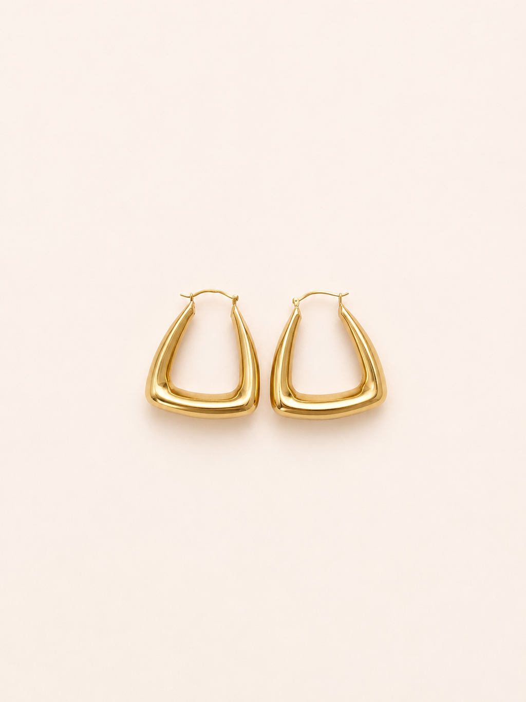9ct gold hoop earrings – 375 Vintage