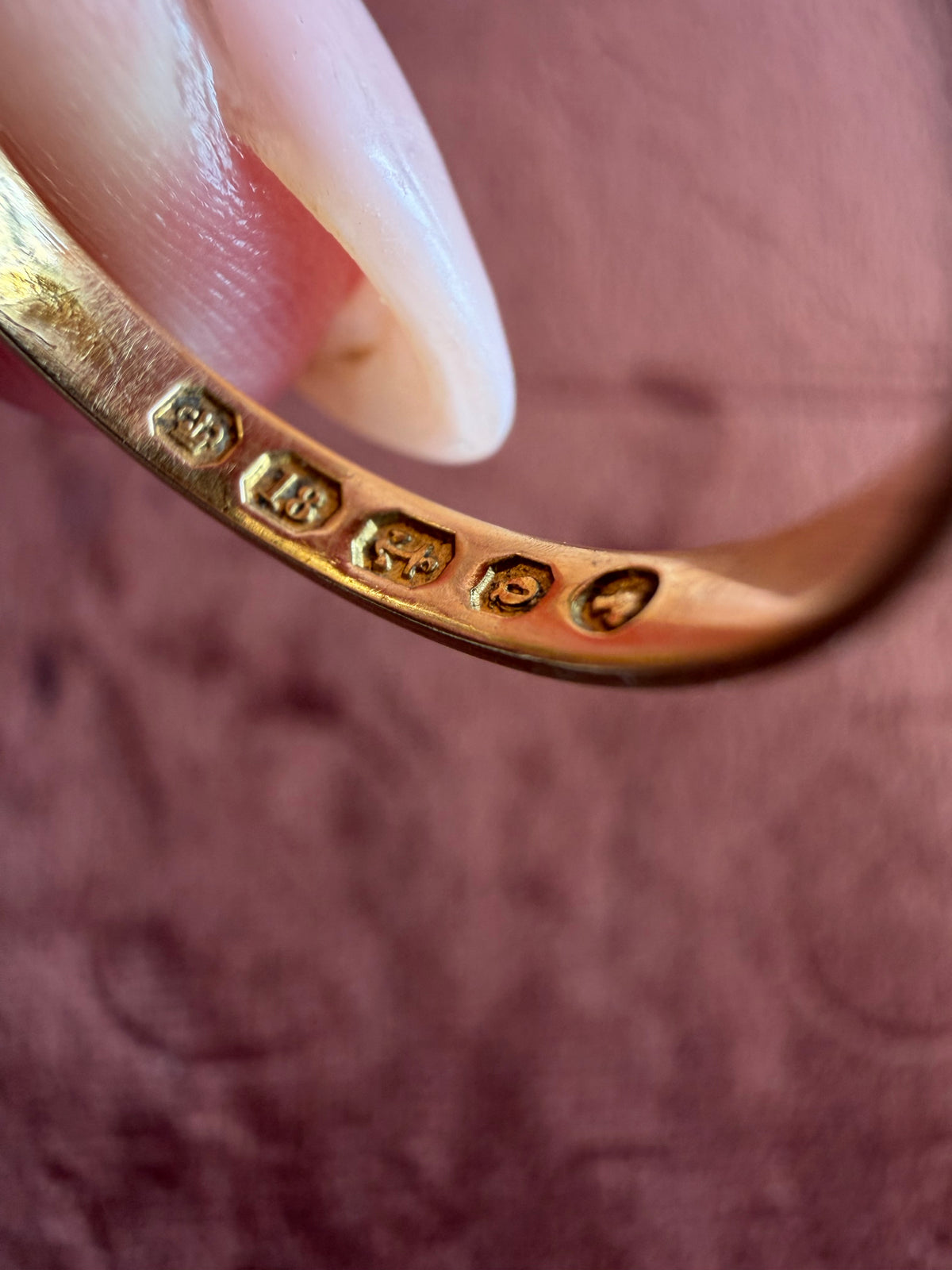 18ct Yellow Gold and Diamond Victorian Mourning Ring