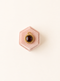 9ct Yellow Gold Synthetic Cabochon Ruby Pendant