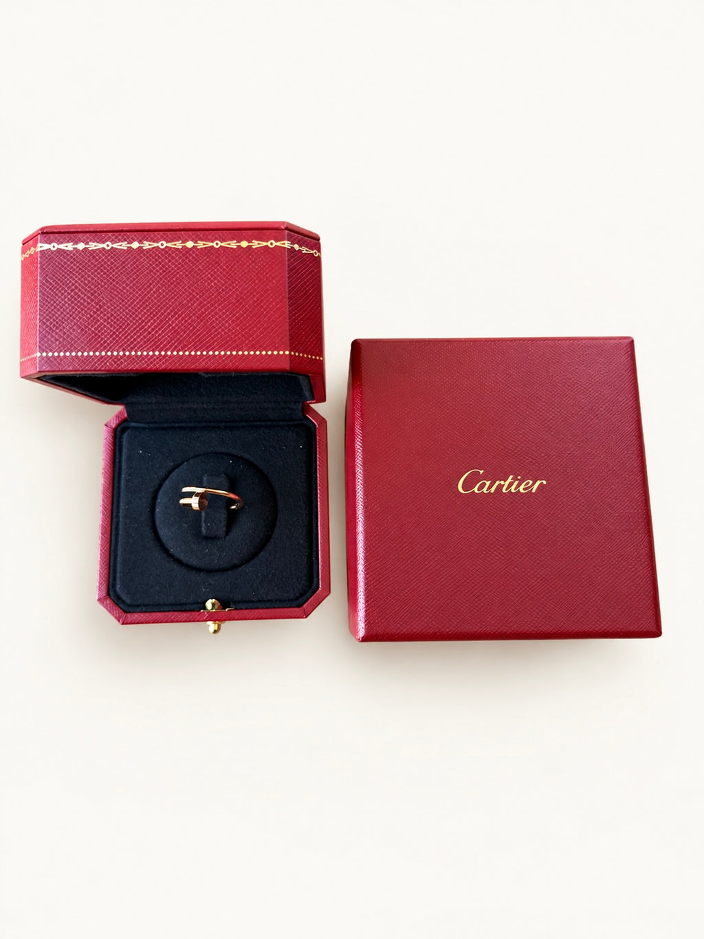 Cartier 18ct Rose Gold Juste in Clou Ring