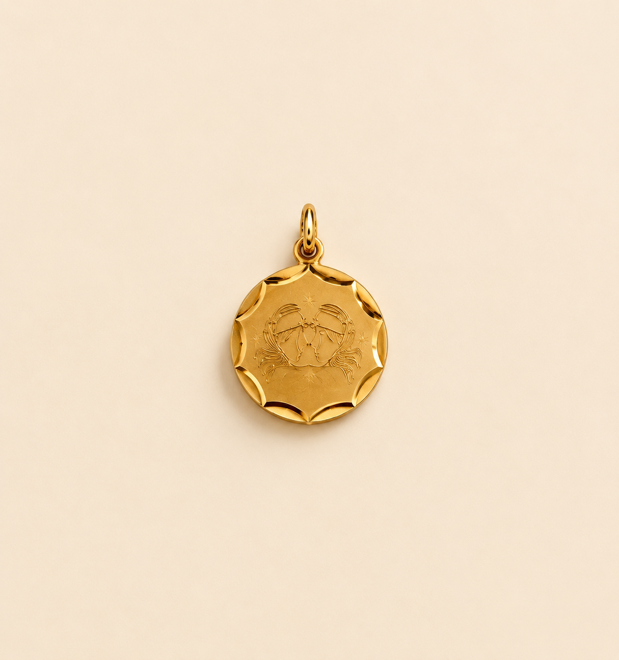 9ct Gold Cancer Pendant