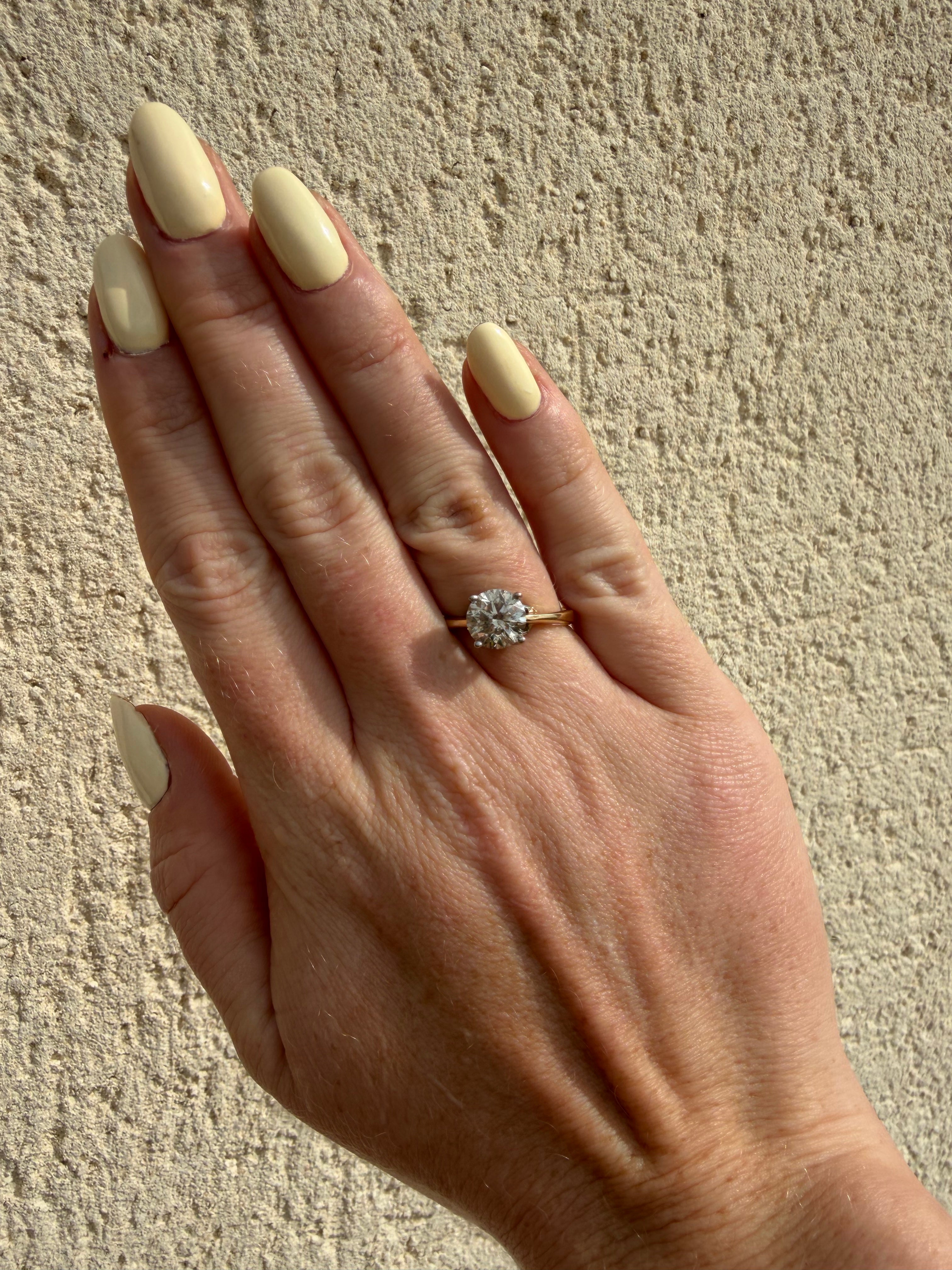 18ct Yellow Gold 2.5 Carat Diamond Ring