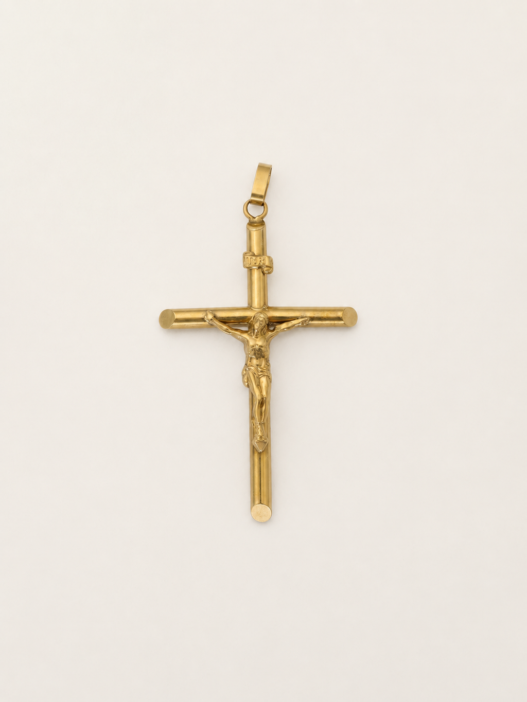 9ct Yellow Gold Crucifix Pendant