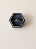 9ct Yellow Gold Emerald and Diamond Ring
