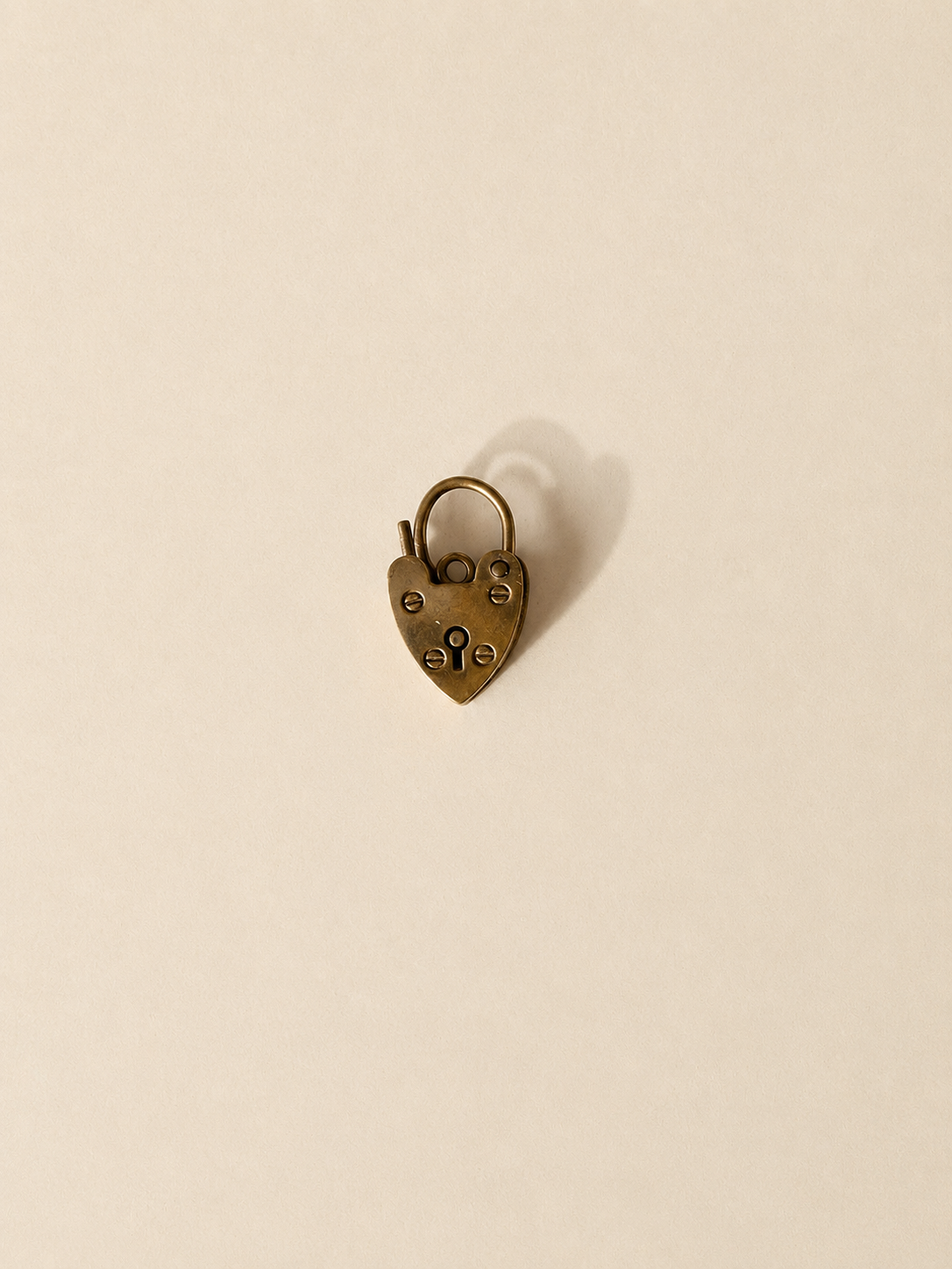9ct Heart Lock Pendant