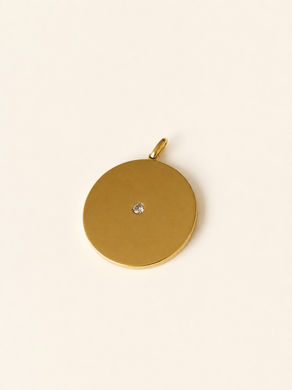 18ct Yellow Gold & Diamond Plate Edwardian Photo Pendant