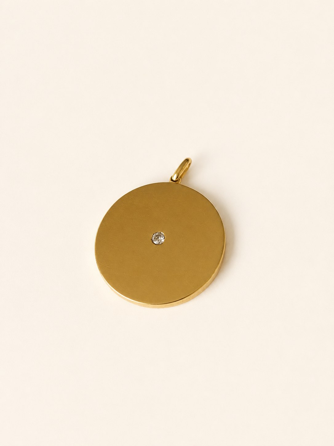18ct Yellow Gold & Diamond Plate Edwardian Photo Pendant