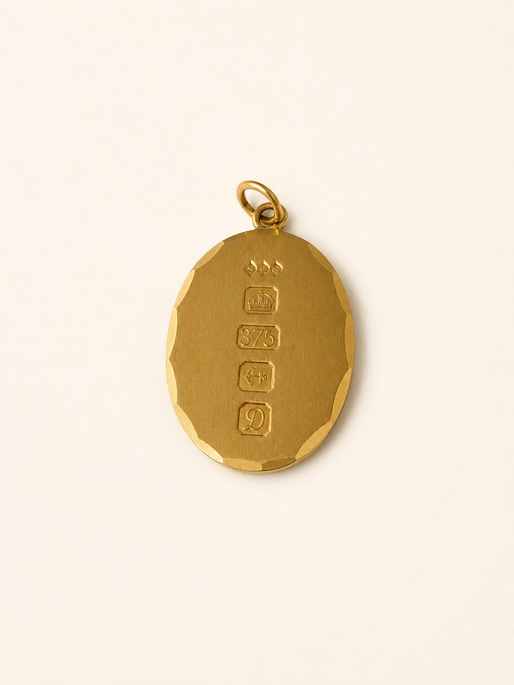 9ct Yellow Gold Ingot Pendant