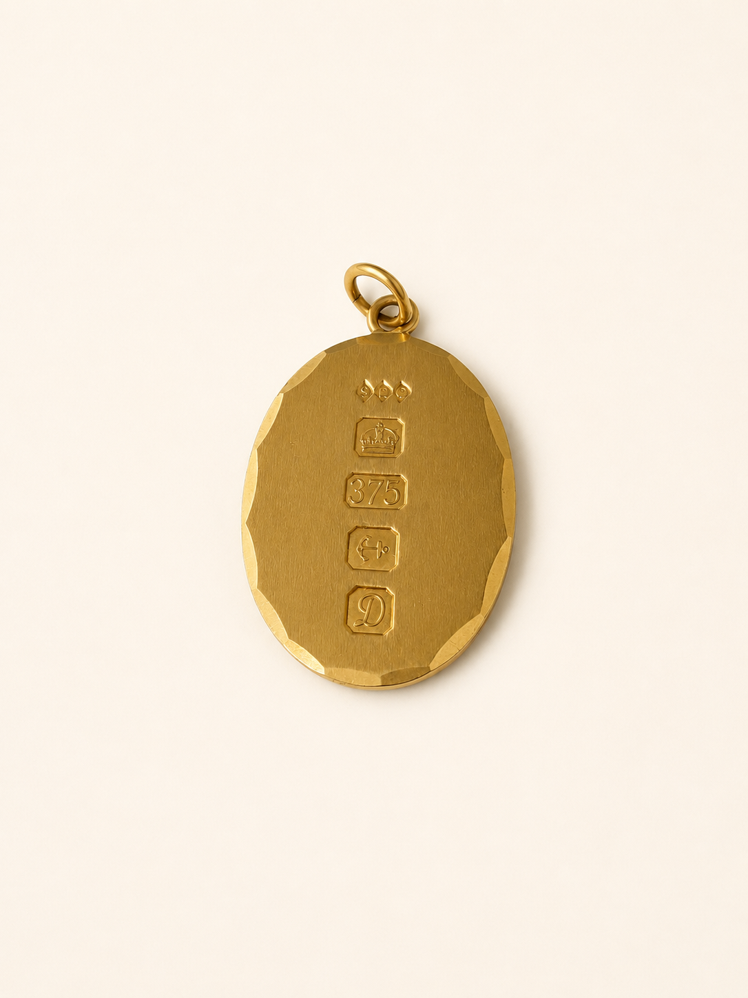 9ct Yellow Gold Ingot Pendant