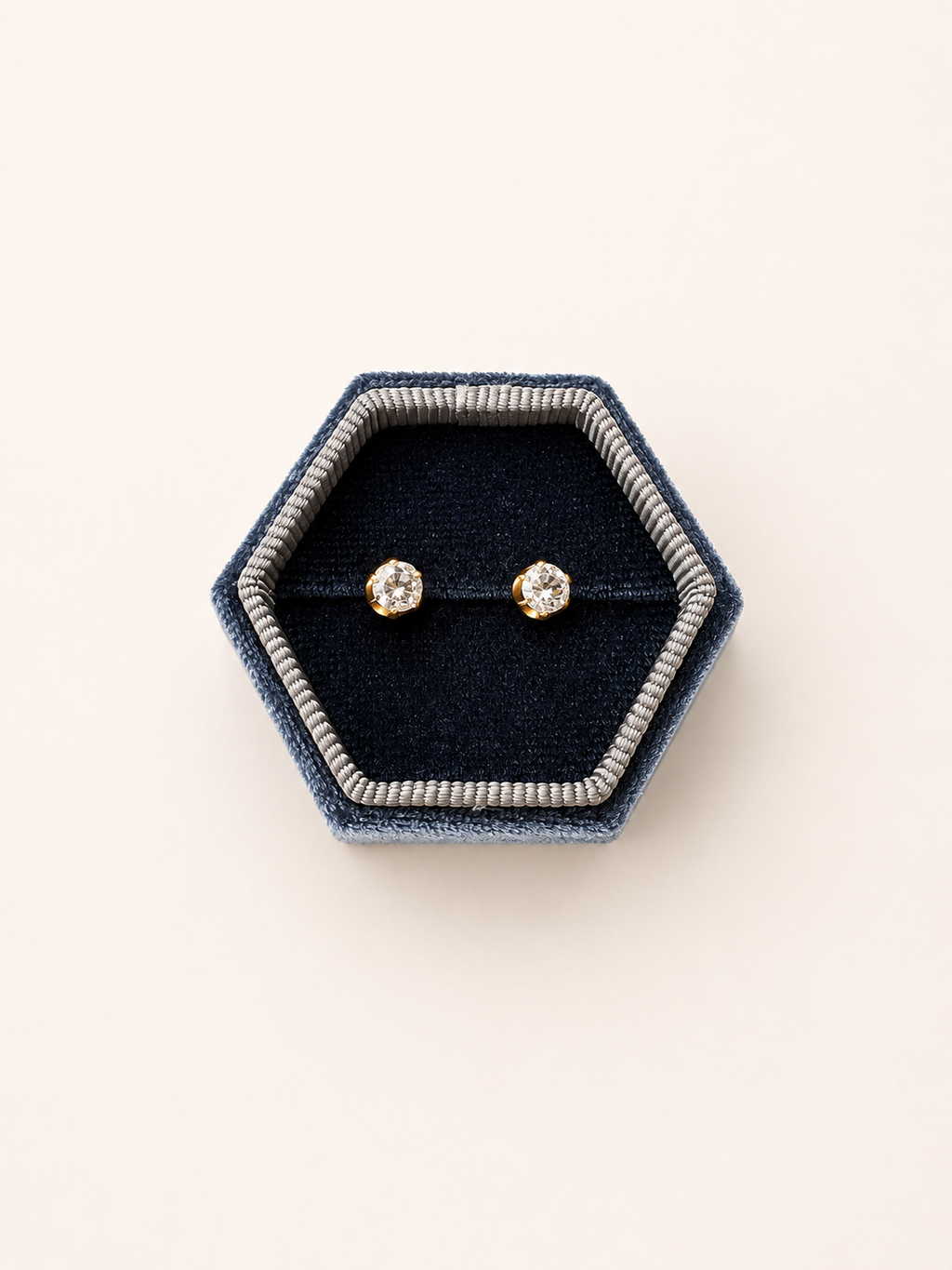 18ct Old Cut Diamond Stud Earrings