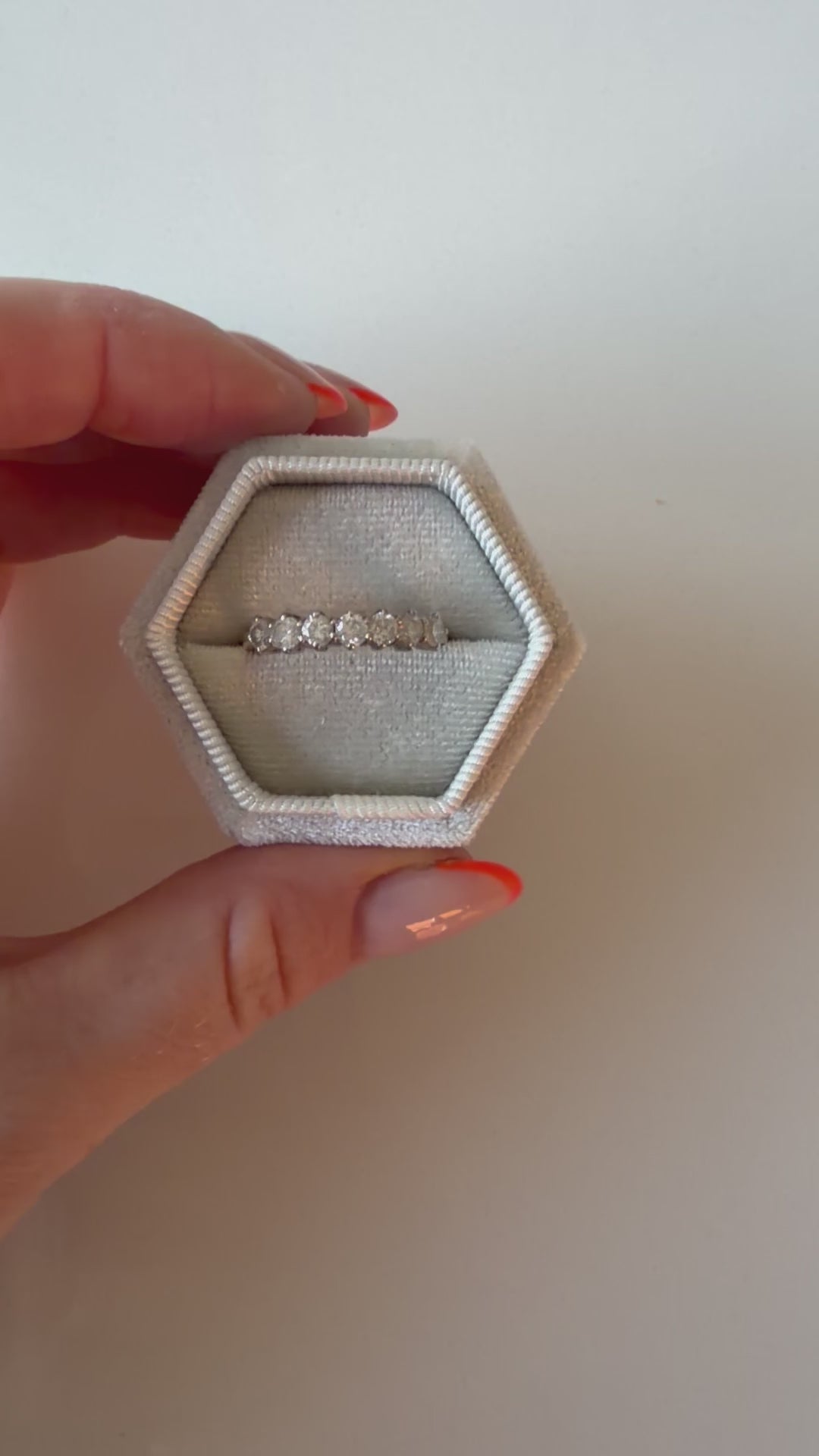 18ct Yellow Gold 1 Carat Diamond Half Eternity Ring