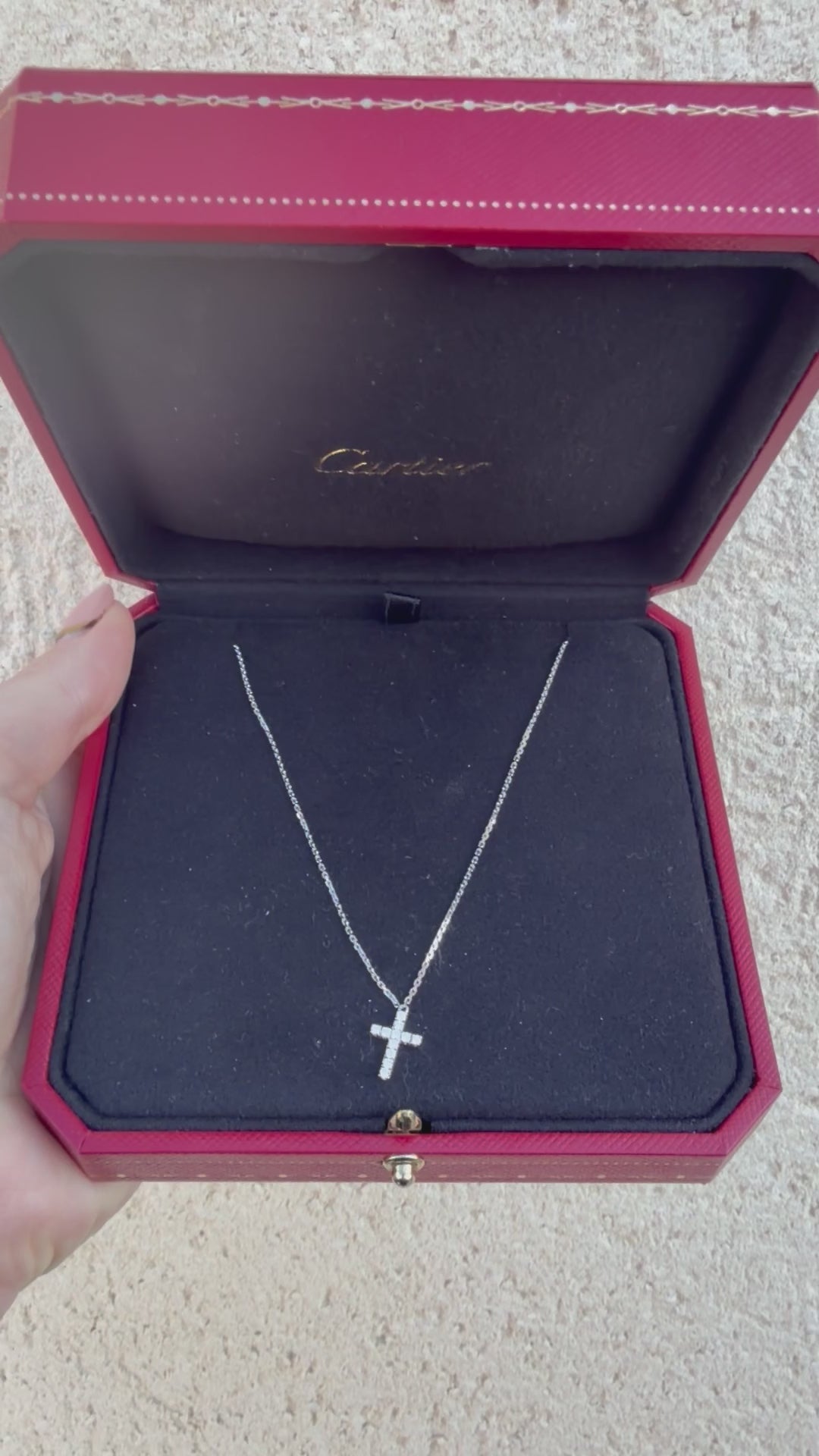 Cartier 18ct White Gold and Diamond Pendant and Necklace