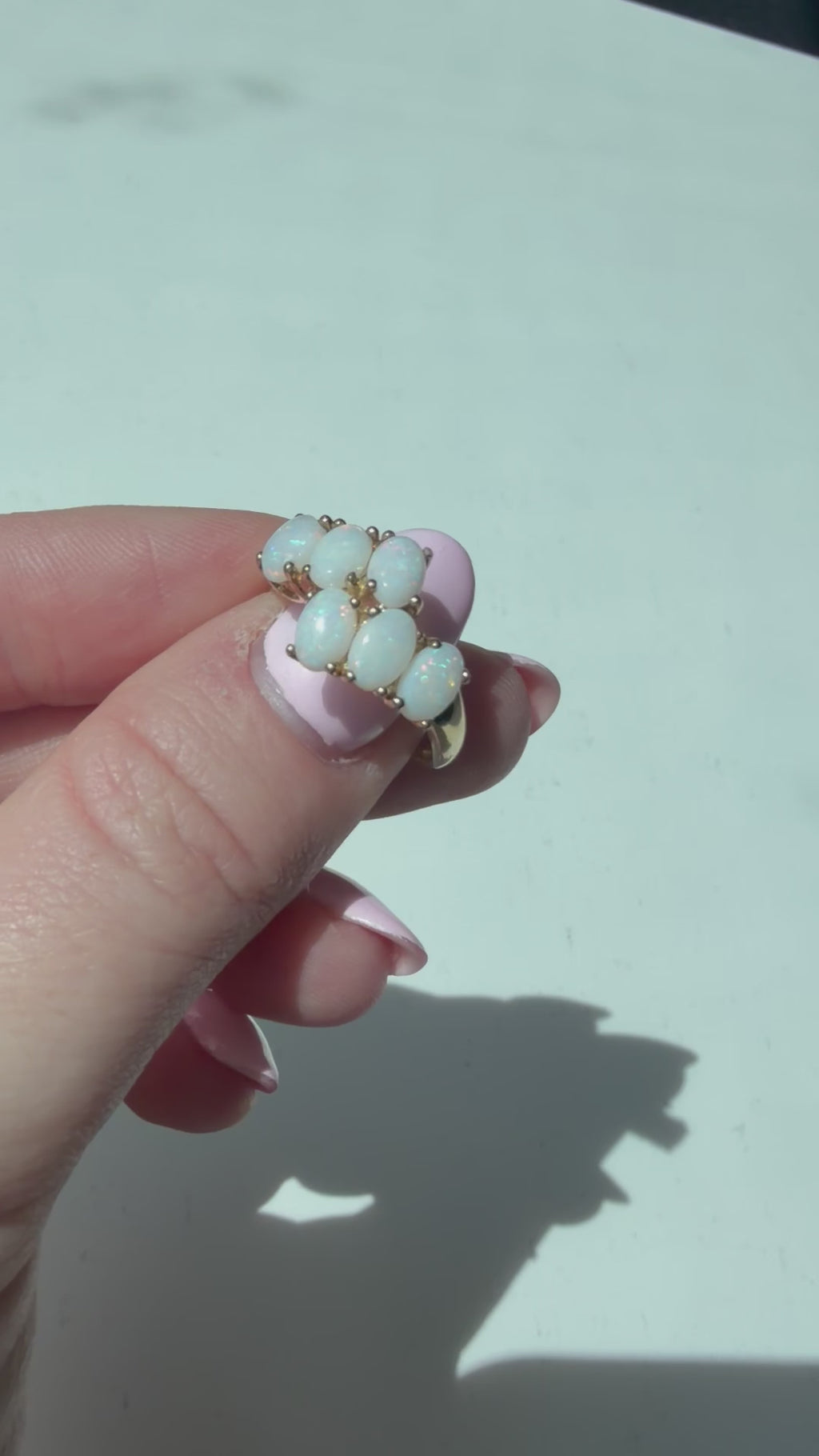 9ct Six Stone Opal Ring