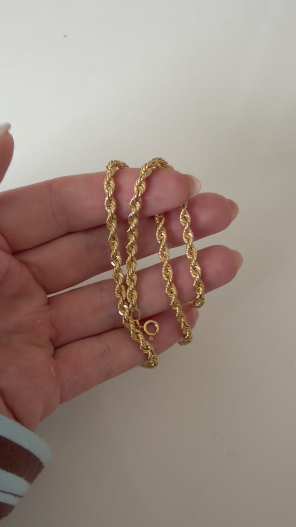 9ct Yellow Gold Rope Chain