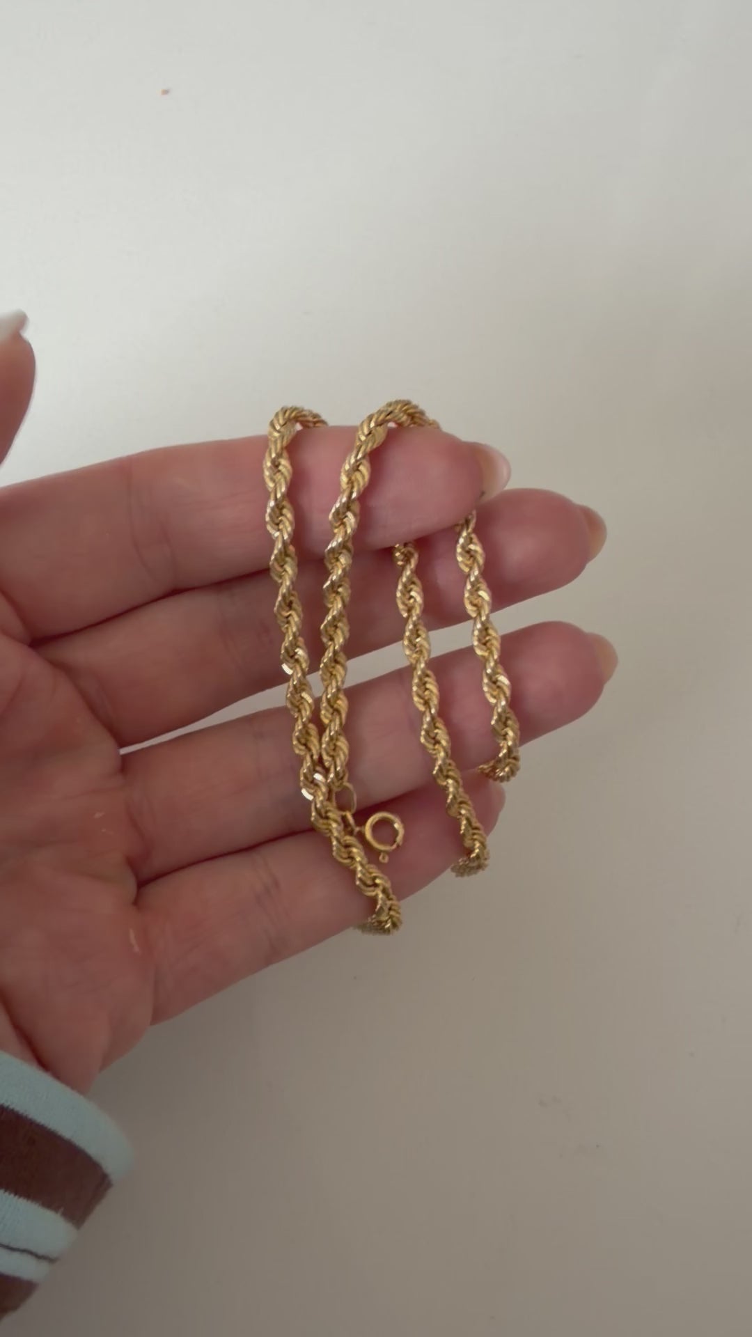 9ct Yellow Gold Rope Chain
