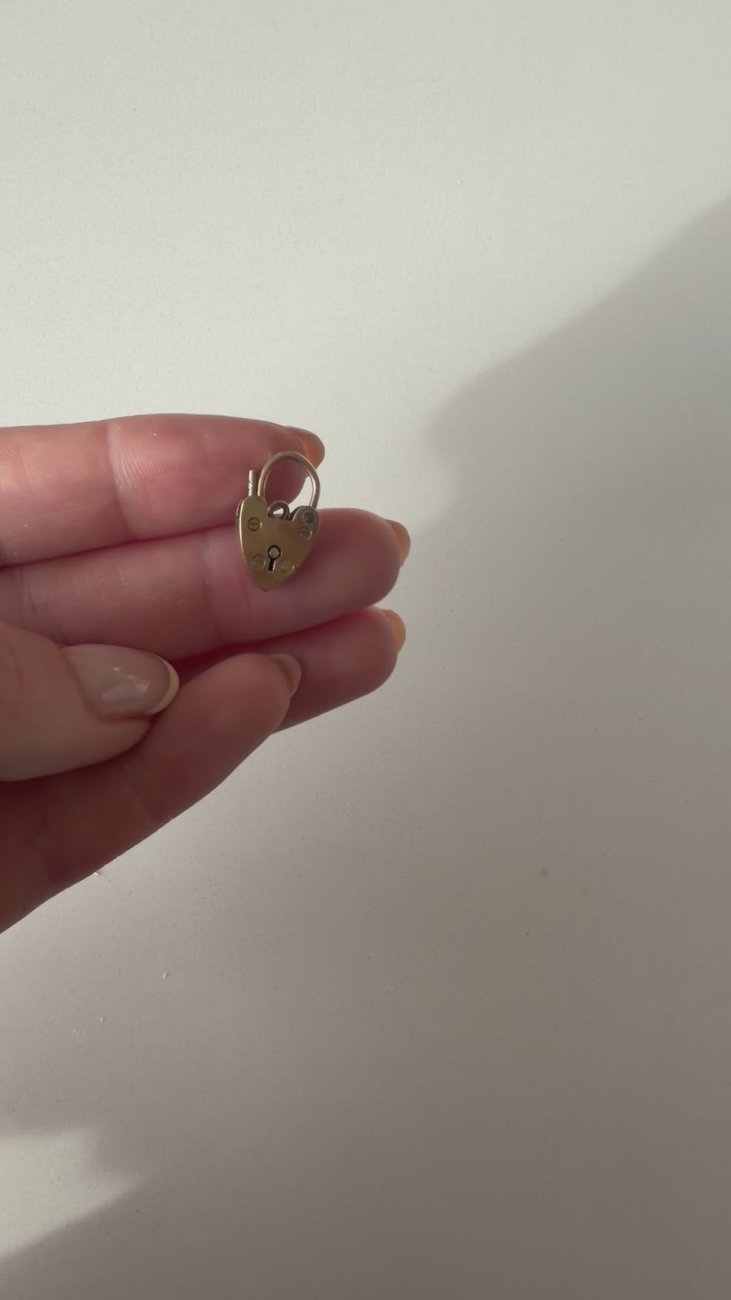 9ct Heart Lock Pendant
