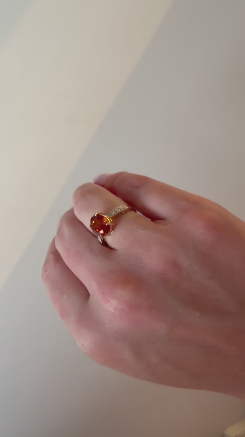 9ct Oval Cut Citrine Ring