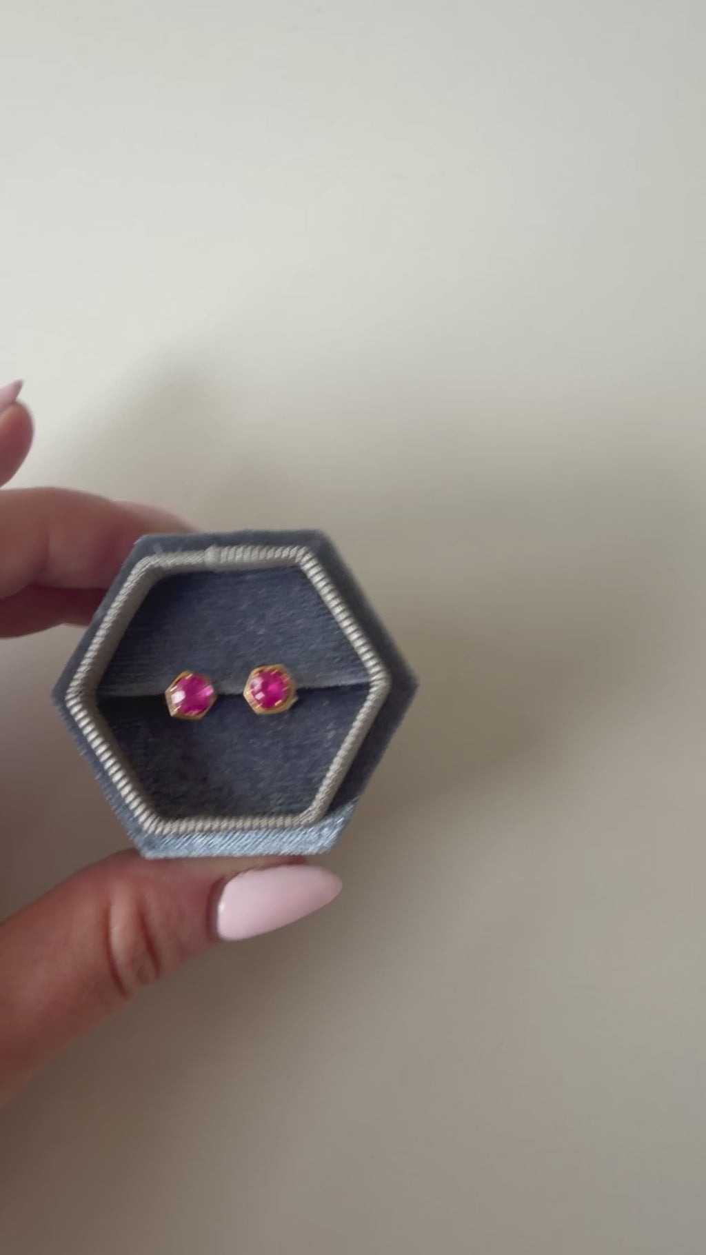 14ct Gold Ruby Stud Earrings