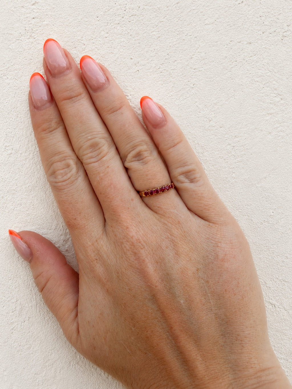 14ct Yellow Gold Ruby Stacking Ring