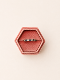 18ct White Gold Diamond and Sapphire Half Eternity Ring