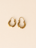 Vintage 9ct gold huggie hoop earrings – 375 Vintage