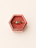 9ct Yellow Gold Garnet Starburst Ring