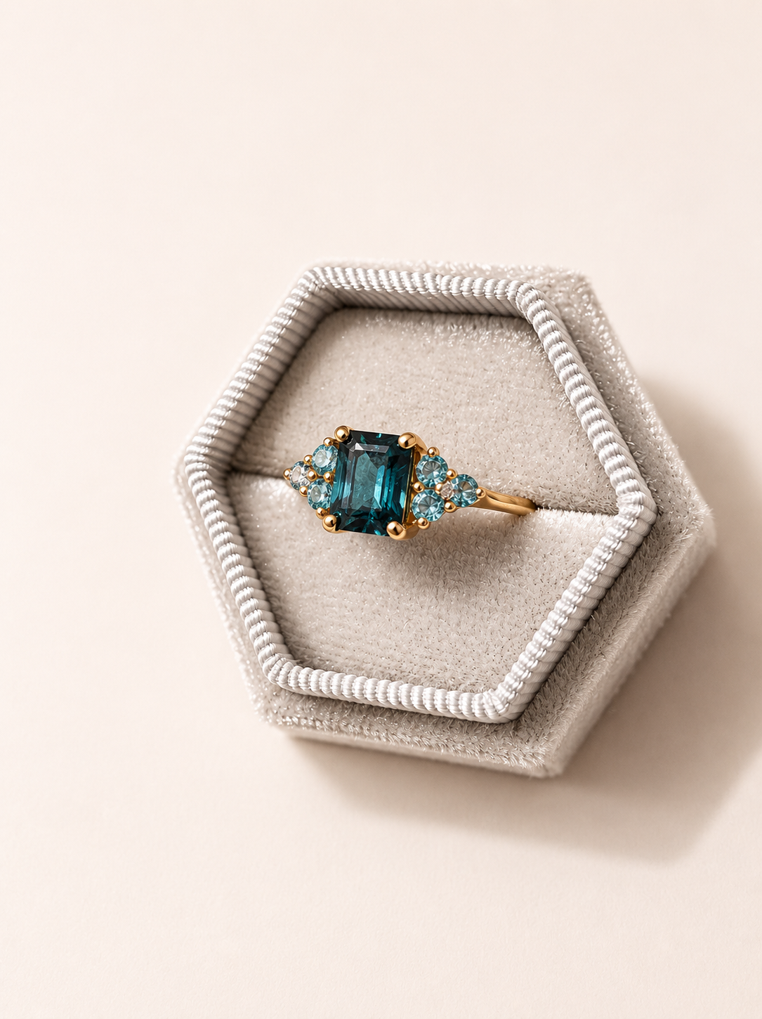 9ct  Blue Topaz Ring