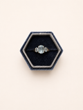 Aquamarine 9ct gold ring – vintage fine jewellery – 375 Vintage