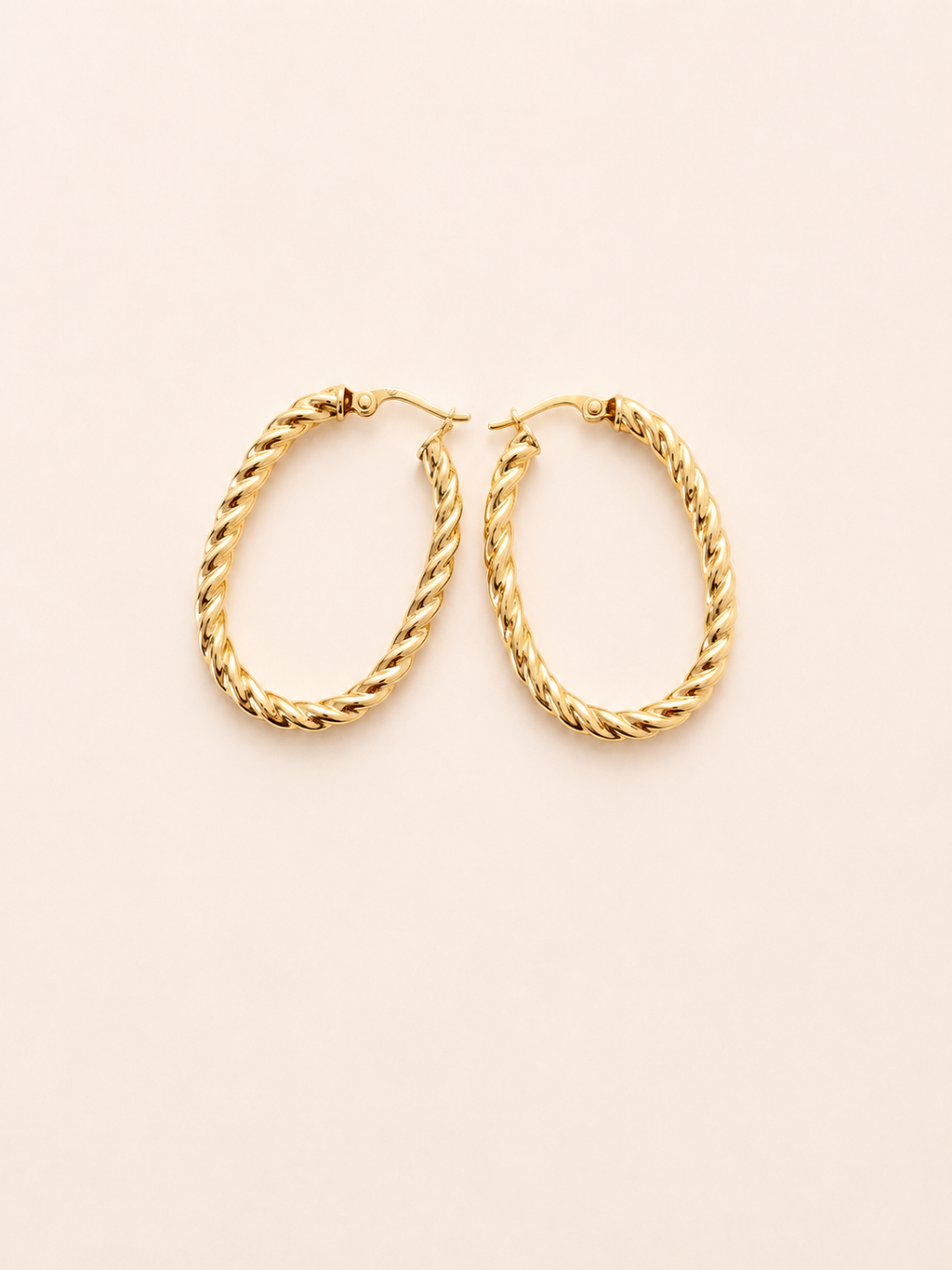 9ct gold hoop earrings – 375 Vintage