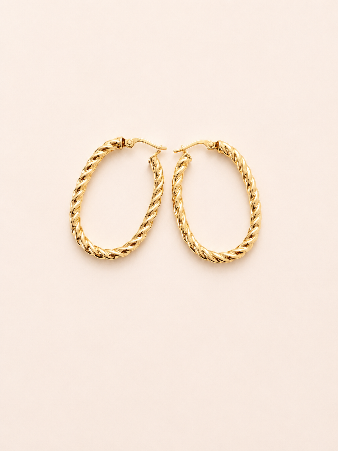 9ct gold hoop earrings – 375 Vintage